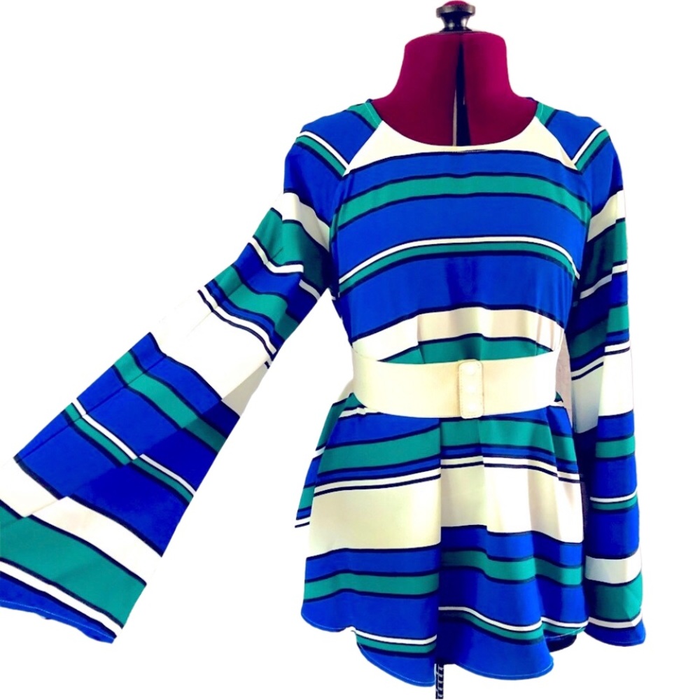 H&M 60s Inspired Tent Top with Bell-sleeves